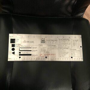 CHEF TOOLS The CutRuler Profesional Chef Tool Measuring Conversion Kitchen Ruler